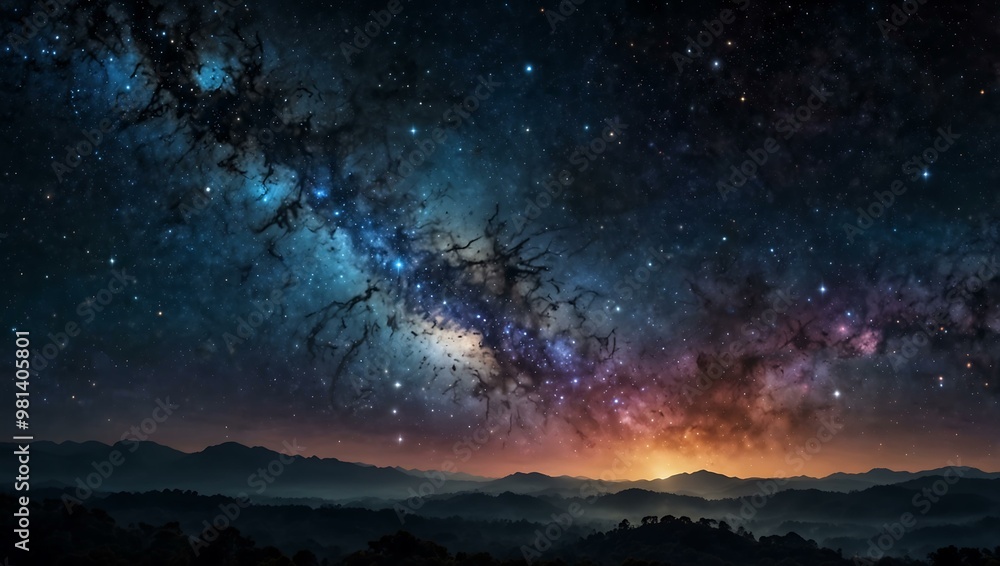 Galaxy background with high-detailed stars and cosmic scenery. Galaxy background with high-detailed stars and cosmic scenery.