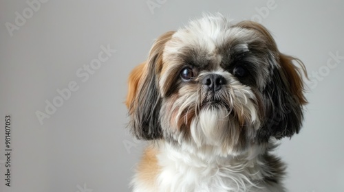 Portrait of a Shih Tzu Dog