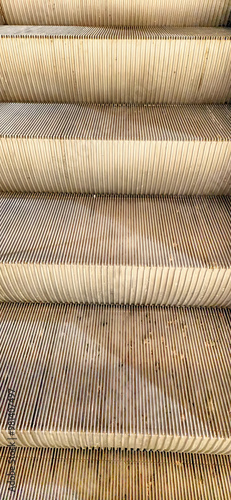 Up and down escalators in the shopping mall