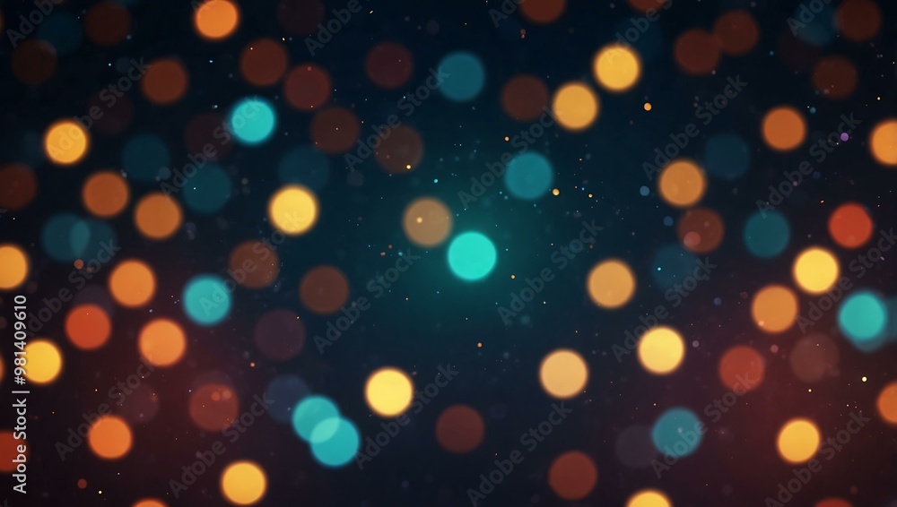 Glowing particles and bokeh lights in an abstract setting. Glowing particles and bokeh lights in an abstract setting.