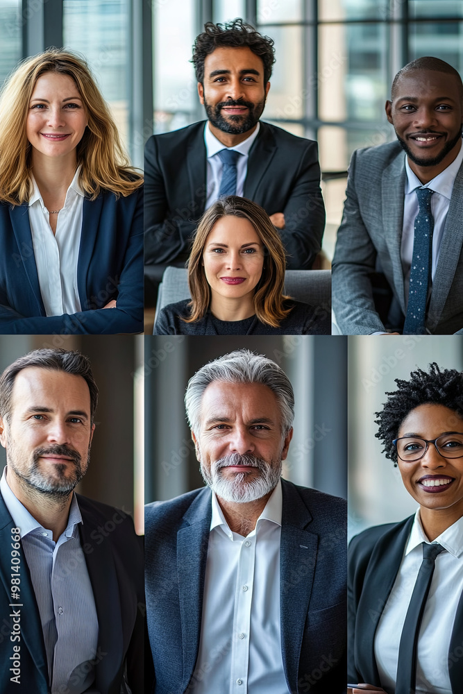 Group of diverse businesspeople on a video conference call Group of diverse businesspeople on a video conference call