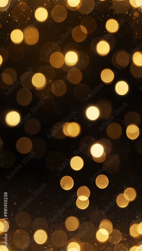 Gold lights bokeh effect. Gold lights bokeh effect.