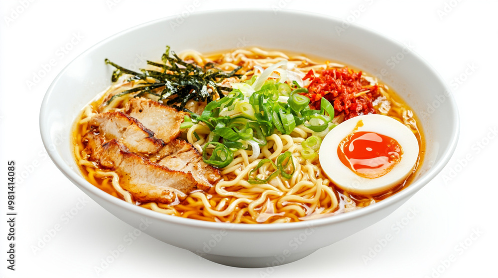 Ramen on isolated white background Ramen on isolated white background