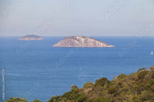 Cagarra Island, the island that gives its name to the archipelago in Rio de Janeiro. photo