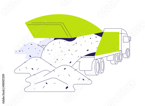 Waste disposal abstract concept vector illustration.