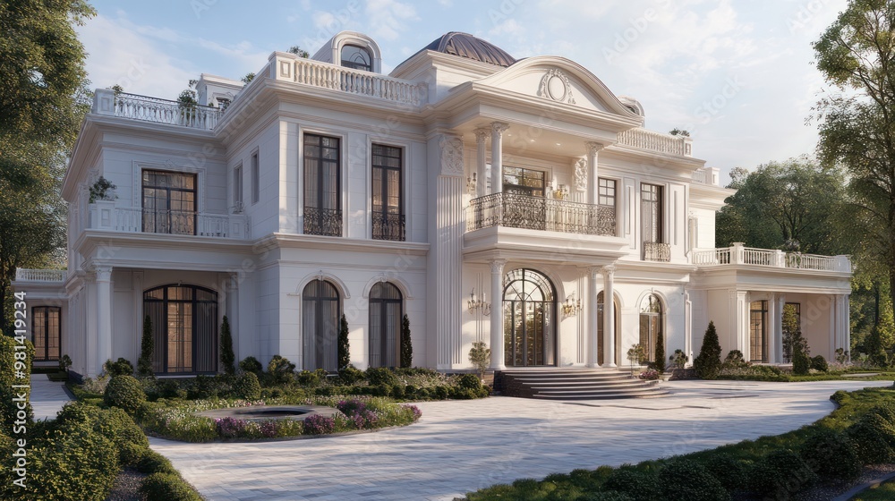 Obraz premium Grand White Mansion