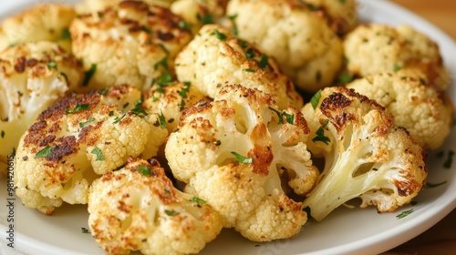 Roasted Cauliflower with Garlic and Parmesan