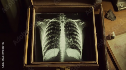 xray film chest photo