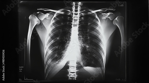 xray film chest photo