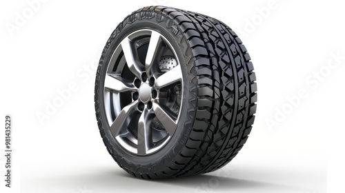 Car Wheel with Alloy Rims