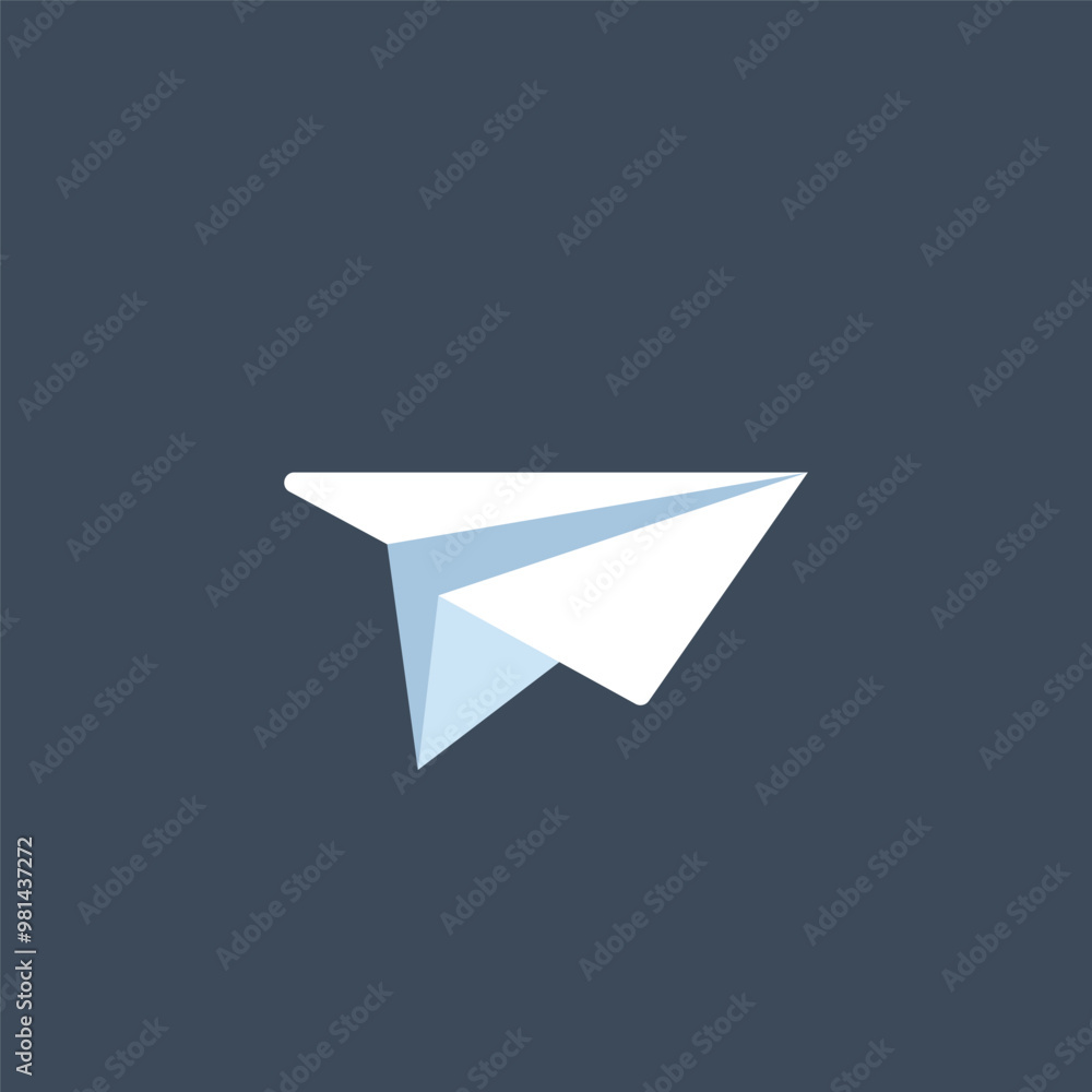 paper plane in flat vector design. paper plane in flat vector design.