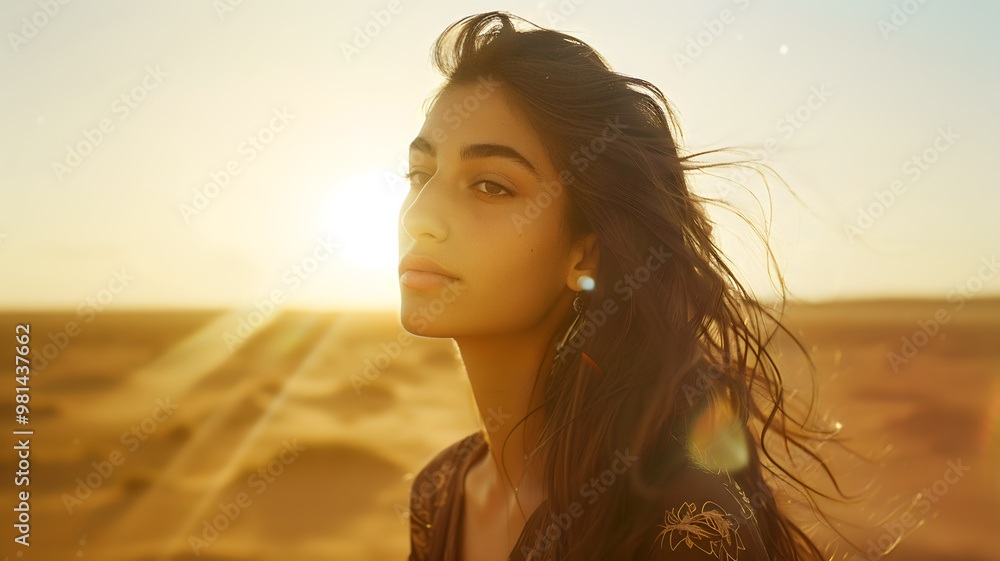 Cinematic still of a woman with long hair standing in sand with a environment of sadness Cinematic still of a woman with long hair standing in sand with a environment of sadness