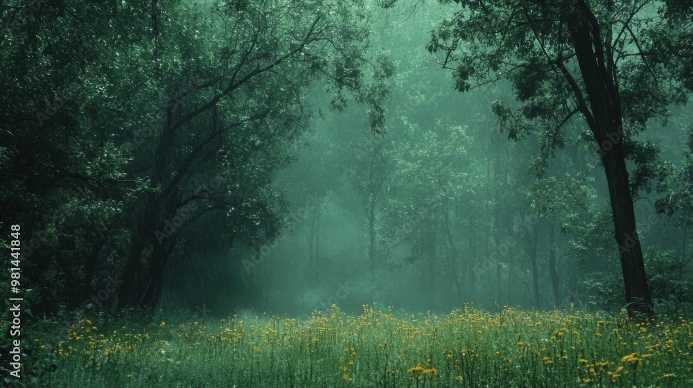 Obraz premium morning in the forest