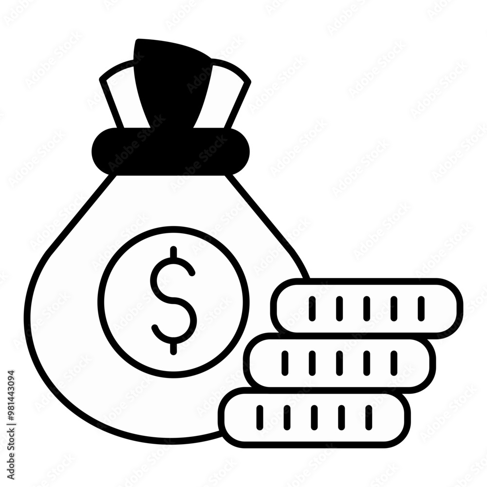 Finance icon set. Containing loan, cash, saving, financial goal, profit, budget, mutual fund, earning money and revenue icons. Solid icons collection. Finance icon set. Containing loan, cash, saving, financial goal, profit, budget, mutual fund, earning money and revenue icons. Solid icons collection.