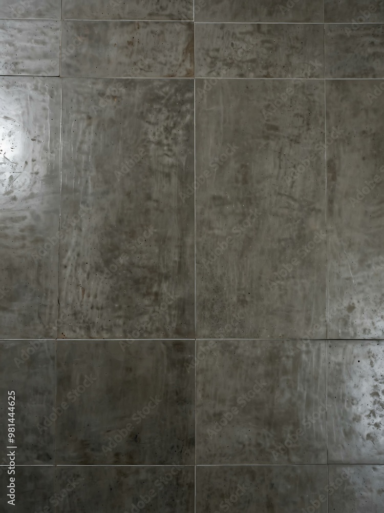Grey concrete floor with polished patterns against white. Grey concrete floor with polished patterns against white.