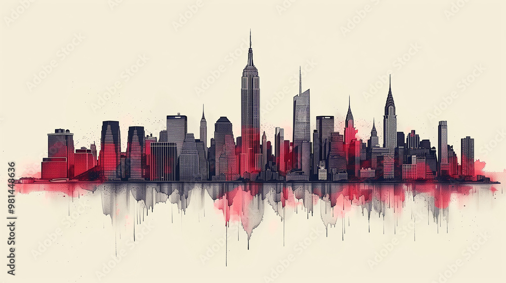 astarte.ai: Continuous Line Art of Skyline City astarte.ai: Continuous Line Art of Skyline City
