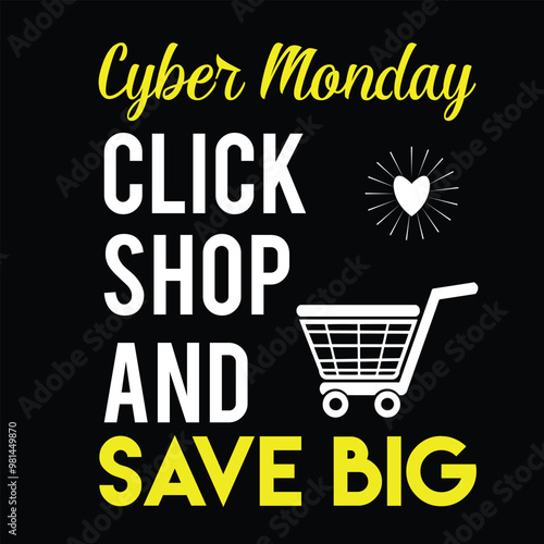 Cyber-Monday unique and amazing T-Shirt design