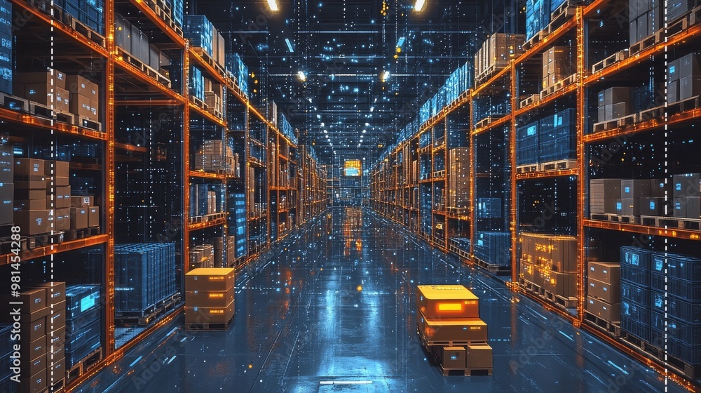 Automation of material flow in a smart warehouse using robotic process ...