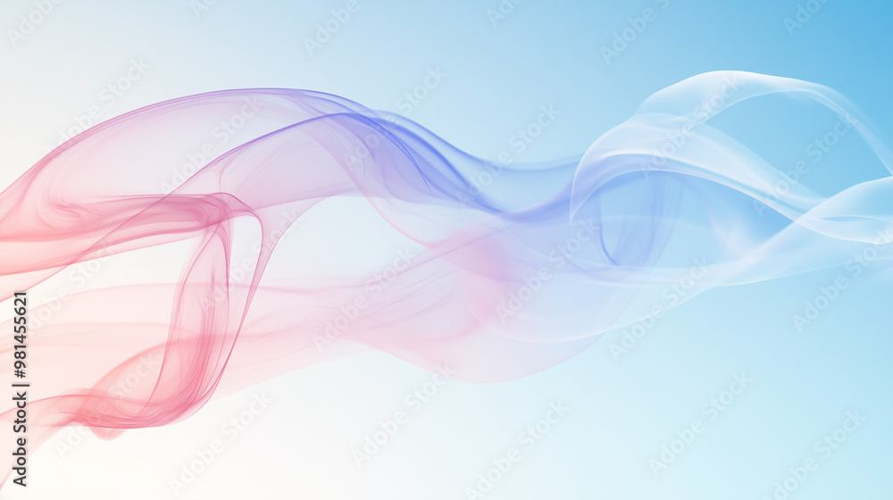 Abstract Smoke in Red and Blue, Light and Airy Flow, Modern Design with Copy Space Abstract Smoke in Red and Blue, Light and Airy Flow, Modern Design with Copy Space