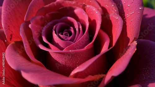 Wallpaper Mural Beautiful close-up of a blooming pink rose in natural sunlight during springtime Torontodigital.ca