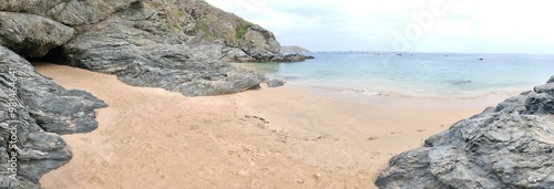 Magnifique plage à Locmaria, Belle-Île-En-Mer, Bretagne, France photo