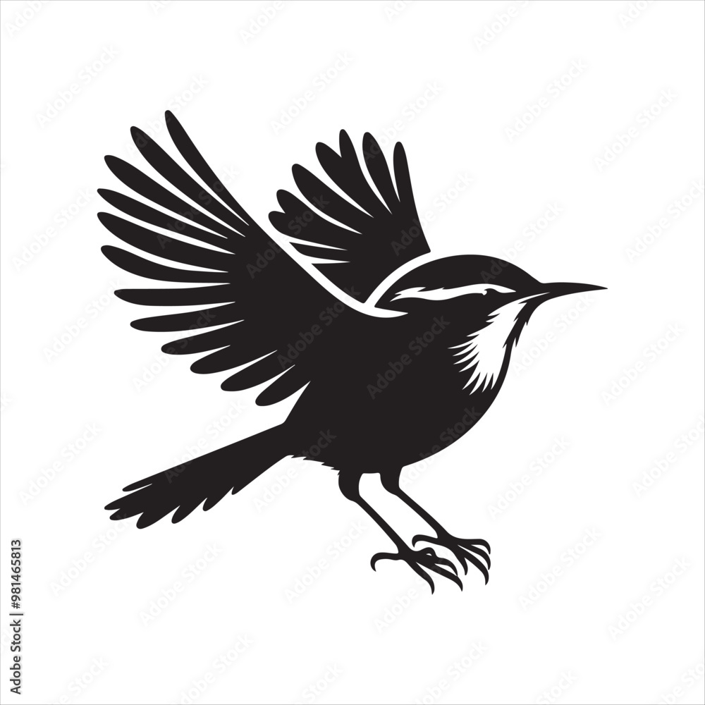 High-Quality Carolina Wren Silhouette Vector Files for Your Design Projects High-Quality Carolina Wren Silhouette Vector Files for Your Design Projects