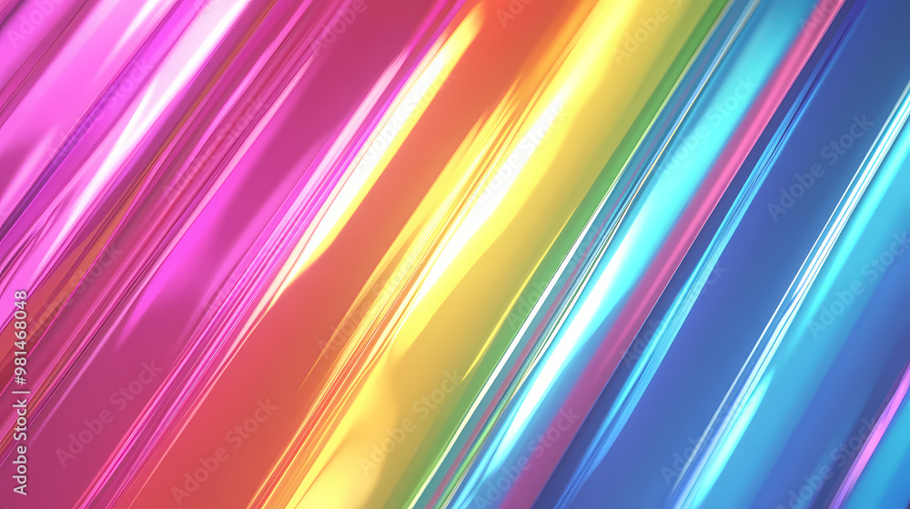 Pride lgbt background featuring a gradient of rainbow colors with metallic sheen, adding a futuristic and shiny look. Metallic Colors. Illustration Pride lgbt background featuring a gradient of rainbow colors with metallic sheen, adding a futuristic and shiny look. Metallic Colors. Illustration