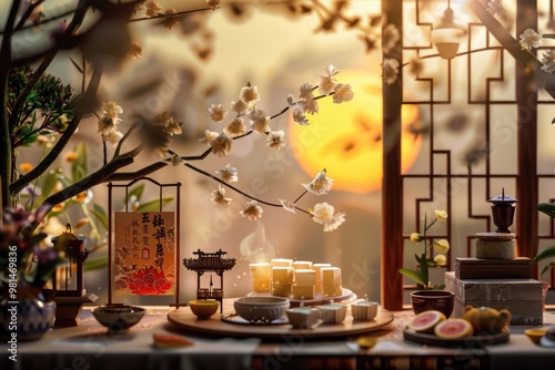 A plate of food sits on a table near a window, perfect for breakfast or brunch