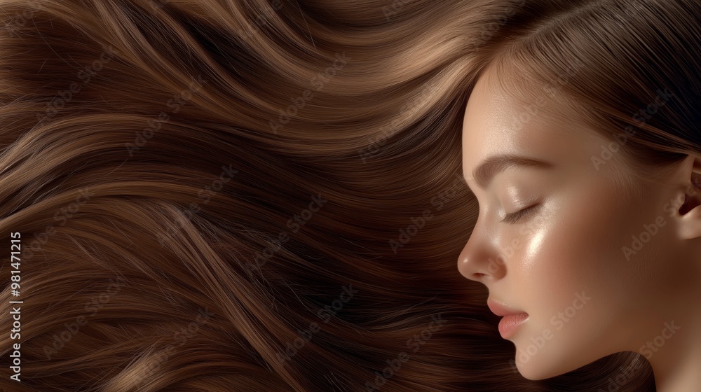 close up chocolate brown coloring hair advertising concept, healthy smooth silky shiny hair with elegance flow curve, hair coloring advertising concept close up chocolate brown coloring hair advertising concept, healthy smooth silky shiny hair with elegance flow curve, hair coloring advertising concept