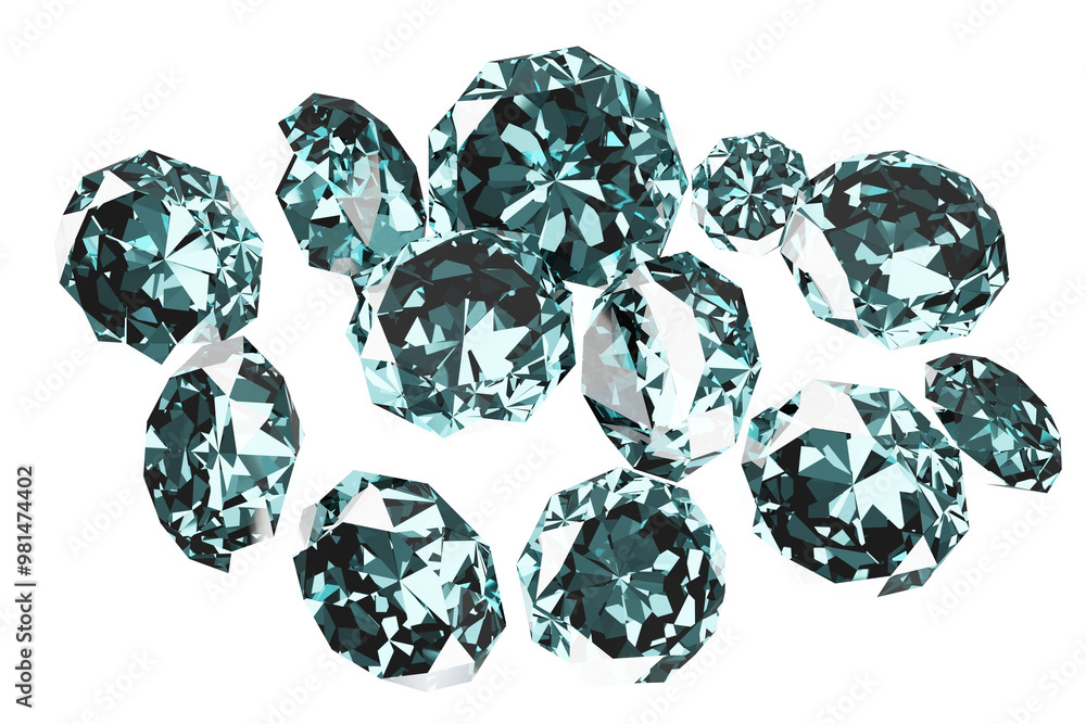 The pile of diamonds Illustration. 3d rendering. The pile of diamonds Illustration. 3d rendering.