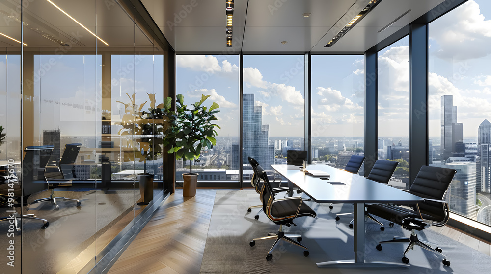 custom made wallpaper toronto digitalOffice with a view of the cityscape from a nearby window, featuring plenty of natural light and modern fitout