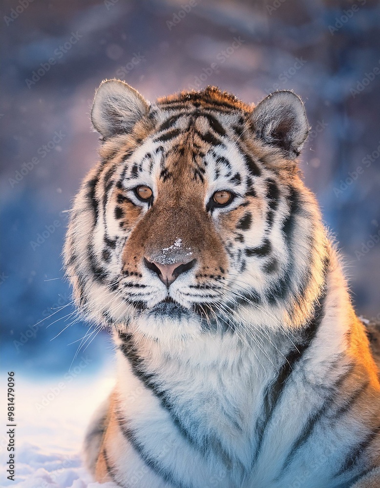 Siberian tiger in the snow Siberian tiger in the snow