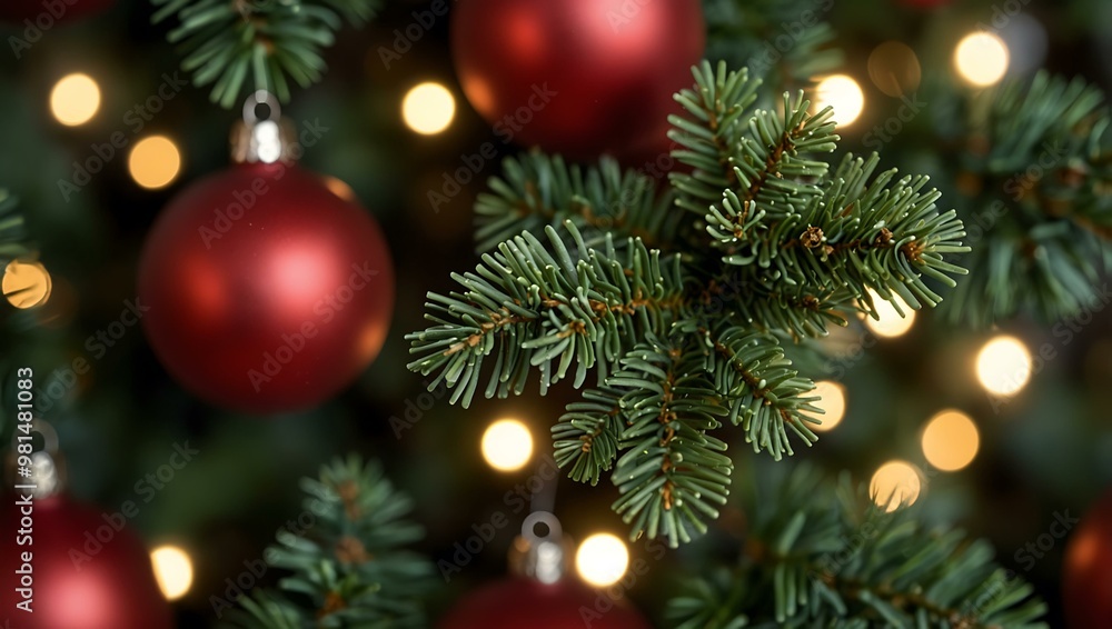 Macro Christmas tree background. Macro Christmas tree background.