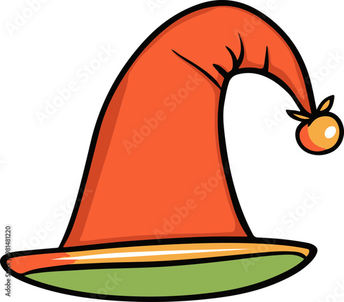Playful Vector Illustration of a Colorful Hat