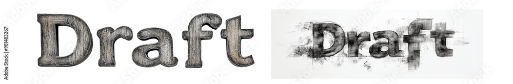 Draft text in two styles, showcasing creativity and design. Draft text in two styles, showcasing creativity and design.