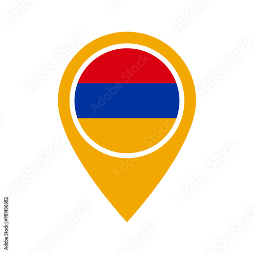 Free Download Armenia flag location icon - GFXLoad