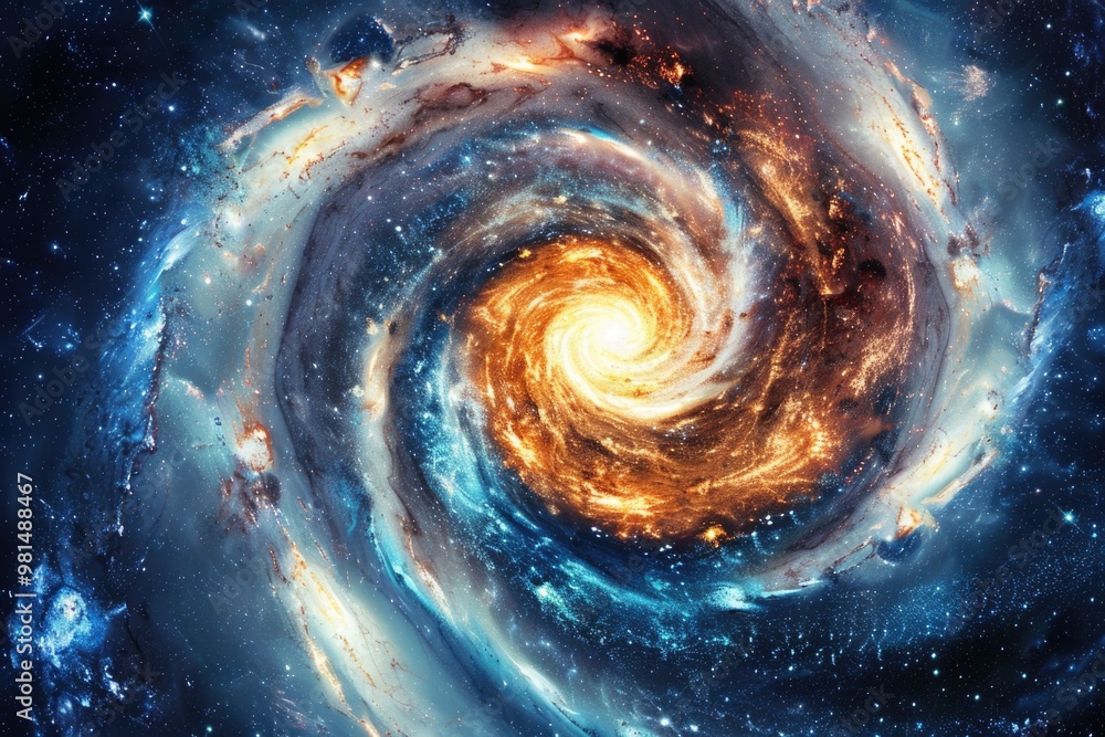 A spiral shape appears in the clouds or sky A spiral shape appears in the clouds or sky