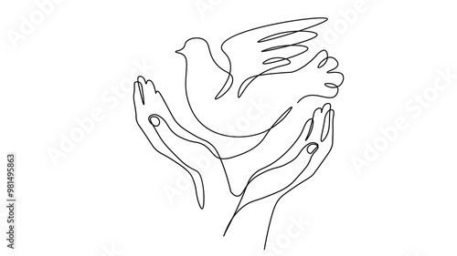 Low poly art dove of peace. World Day pigeon hope emblem against military conflict violence poster drawing sketch. National bird stop no war vector illustration