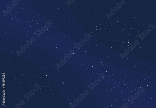 Space stars background. Astronomy and astrology, universe. Starry cosmos with constellation. Galactic wallpaper and texture. Poster or banner for website. Flat vector illustration