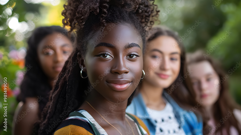 Portrait of confident, multi-ethnic college students Portrait of confident, multi-ethnic college students