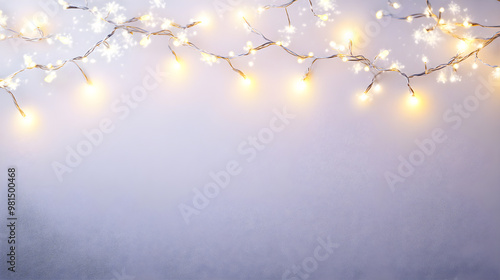 Minimalist White Background with 10 Soft White Lights Creating an Elegant and Ethereal Aesthetic for Diverse Uses