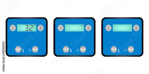 Automatic Tire Inflator Machine for Car and other Vehicle. Tire Air Station Service. Vector Illustration. 