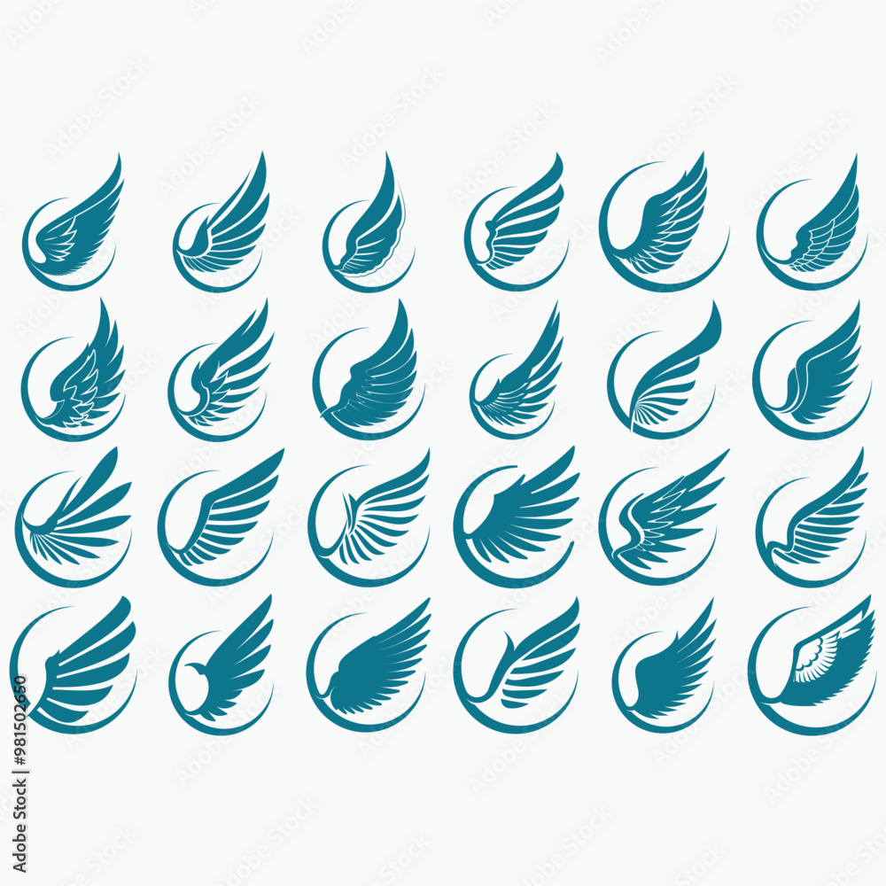 wings illustration design icon logo wings illustration design icon logo