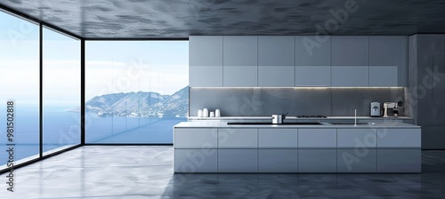 Contemporary kitchen featuring a stylish island and premium appliances for culinary excellence