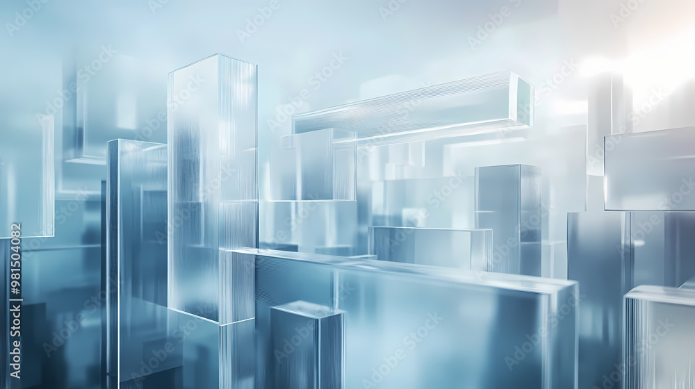 Technology concept background with frosted glass structures. Frosted Glass. Illustration Technology concept background with frosted glass structures. Frosted Glass. Illustration