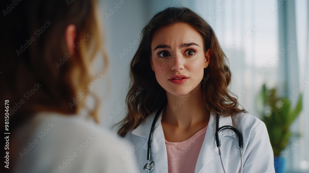 Medical Professional in Waiting Room Medical Professional in Waiting Room