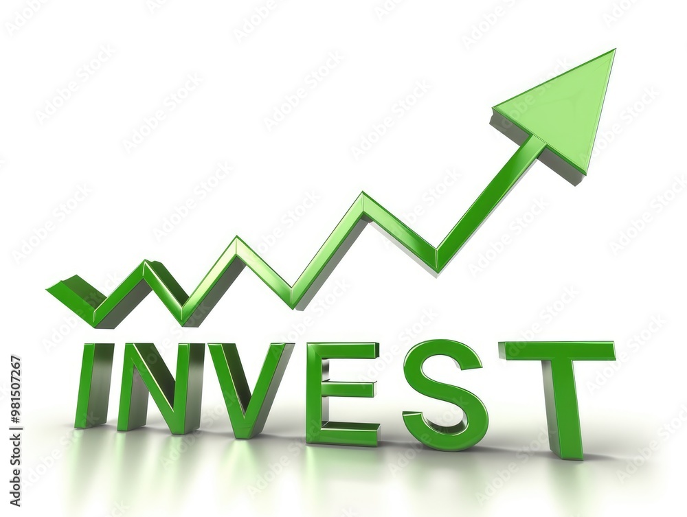 3D green arrow pointing upwards with the word 3D green arrow pointing upwards with the word