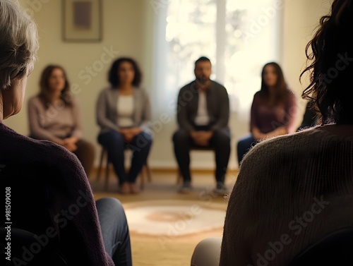 Empowering Mental Health Support Group Session with Diverse Participants photo