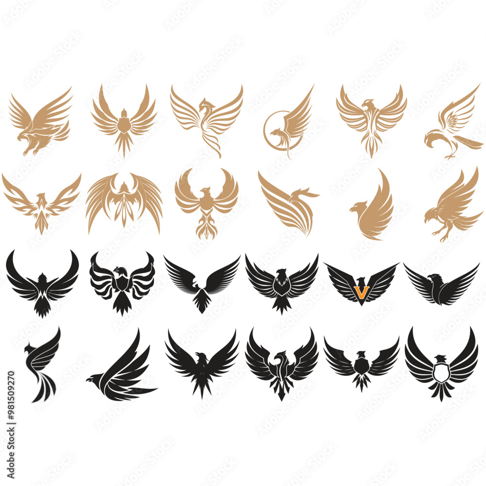 wings illustration design icon logo wings illustration design icon logo