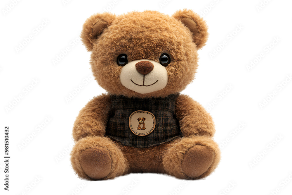 Obraz premium a stuffed bear with a vest. 